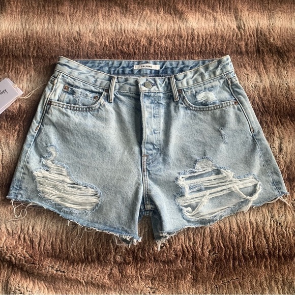 GRLFRND Helena Ripped Denim Shorts Acetone - Picture 2 of 9